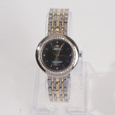 Women Chain Wrist Watch Two Tone Golden R